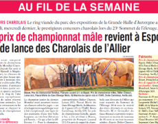 L’Allier Agricole – Sommet de l’élevage de Clermont-Cournon 2014